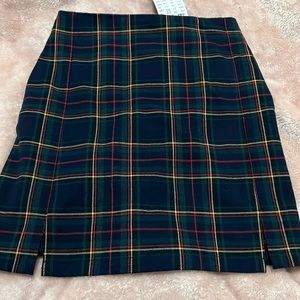 NWT Rare Brandy Melville Cara Plaid Mini Skirt